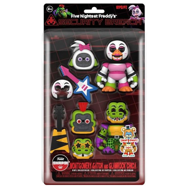 Five Nights at Freddy&#039;s: Glamrock Chica and Montgomery Gator Action Figure 2-Pack