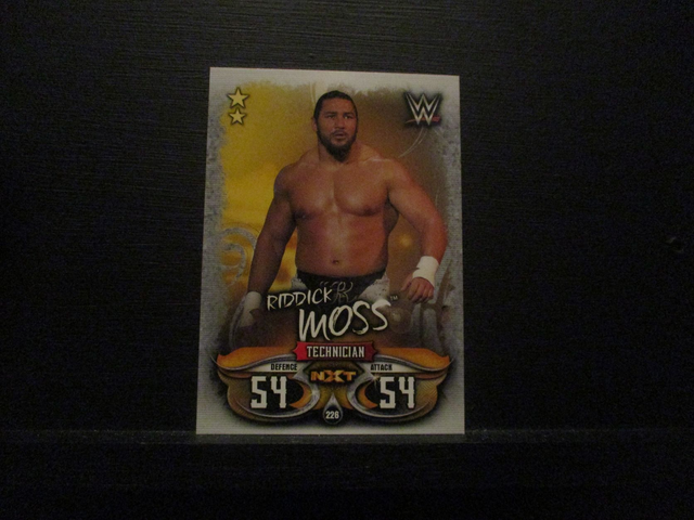 Riddick Moss - NXT Slam Attax Live Original Trading Card #226