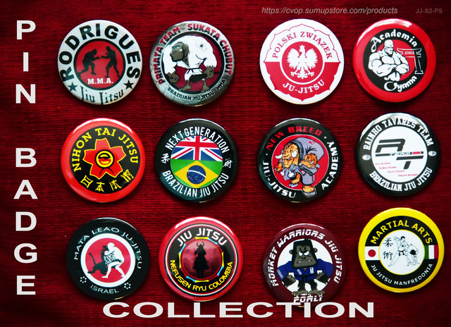 12 World Wide MMA Pin Badge Collection Ref-JJ-S2