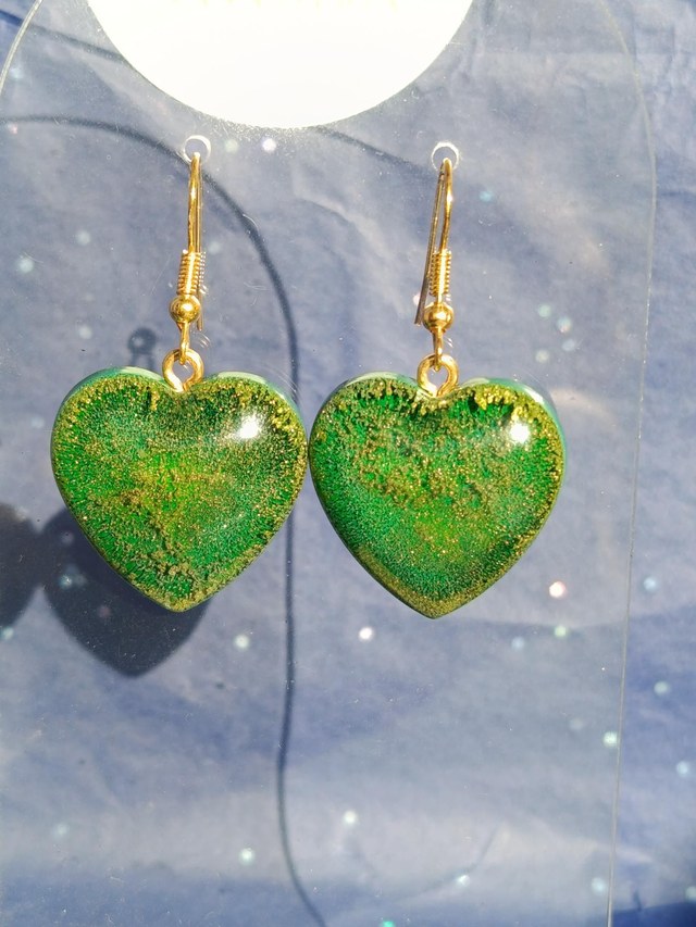 Boucles d’oreilles « Vénus Verte » — Collection "Les Nuances de l’Infini"