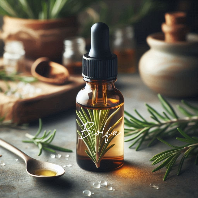 Huile Végétale du Romarin - Flacon en verre à pipette de 10mL