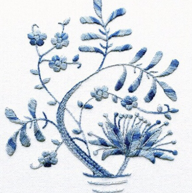 Blue Dresden Embroidery Kit by Diffy &amp; Creative