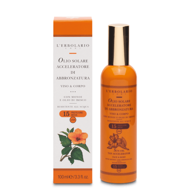 Olio Solare Acceleratore di Abbronzatura SPF 15