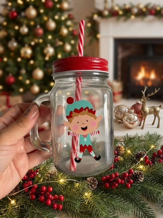 Christmas Glass Mugs