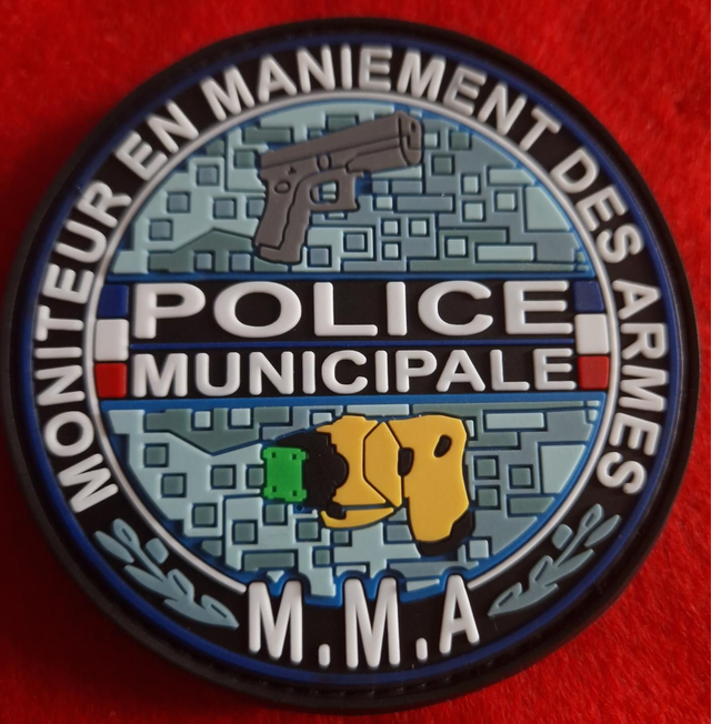 Patch pvc MMA, style &quot;digital urban cam&quot;