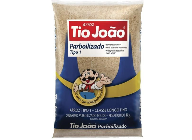 Arroz Tio João parbolizado 1 kg