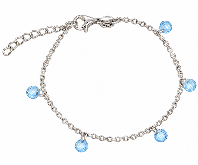 Armband Gänseblümchen – blau