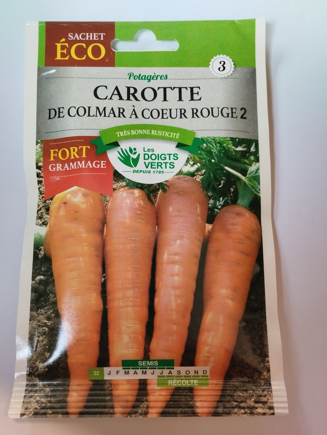 Carotte de Colmar à cœur rouge 2 format éco