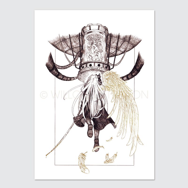 "Mother" / Sephiroth &amp; Jenova (doré à la main)