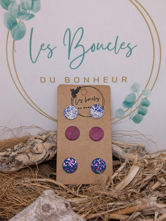 Lot de 3 paires de puces pu016