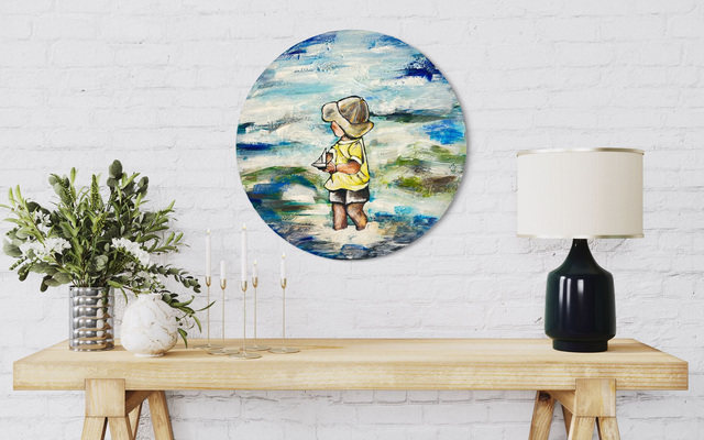  Junge im Meer, Mini, verkauft