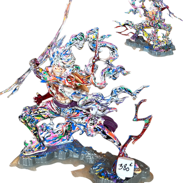 Figurine Luffy gear 5 One Piece 30cm œuvre unique originale et certifiée Lancelin Mireille