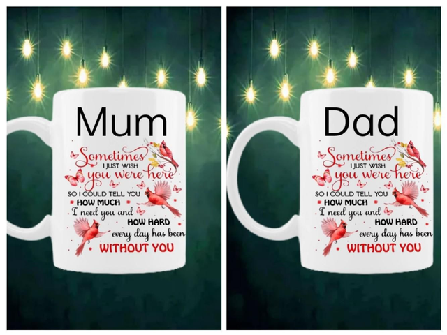 Missing Mum An Dad Mugs 