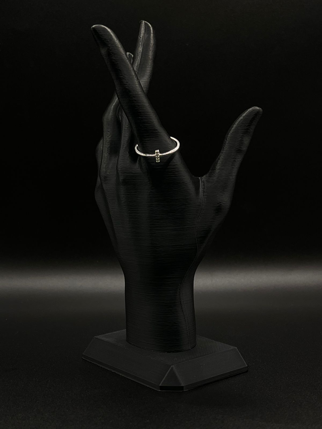 Anel entremeio palito cravejado