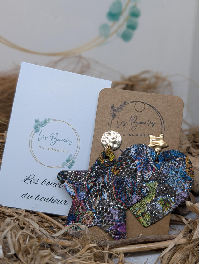 Boucles d'oreilles Asymétrique zk146