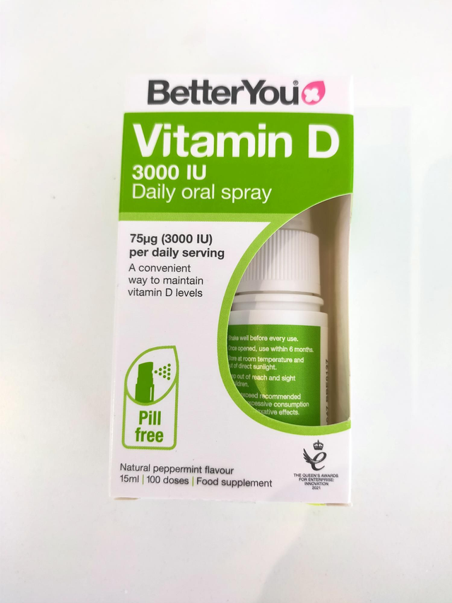 BetterYou D3 3000iu 15ml Spray 55516