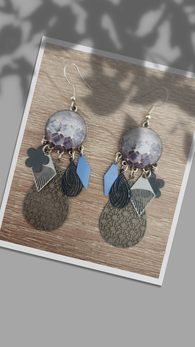 Boucles cabochon 177