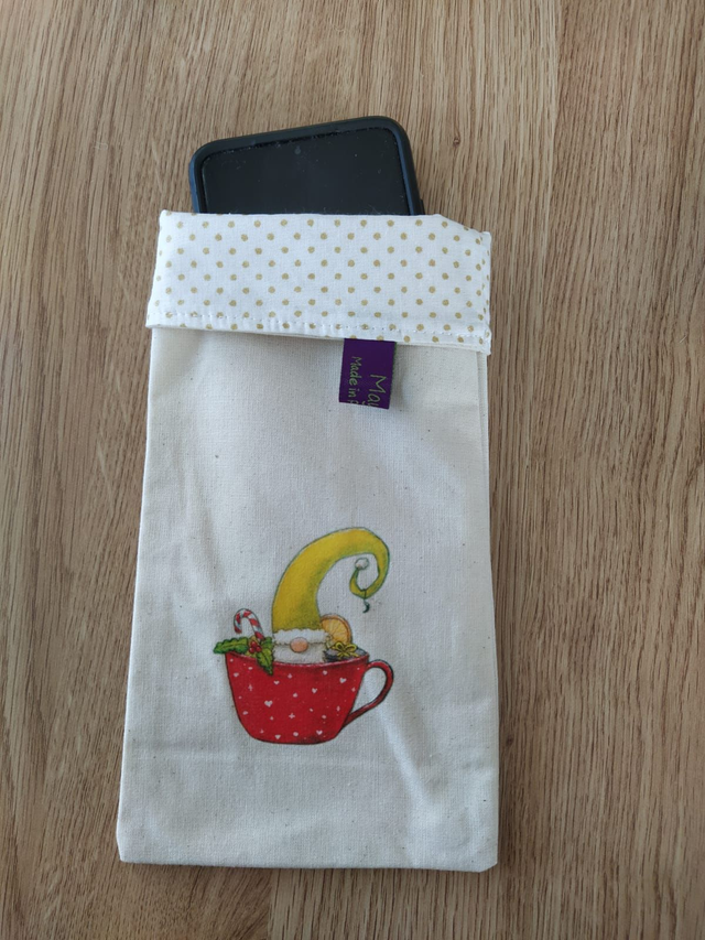 Etui à lunettes / téléphone - Tasse lutin