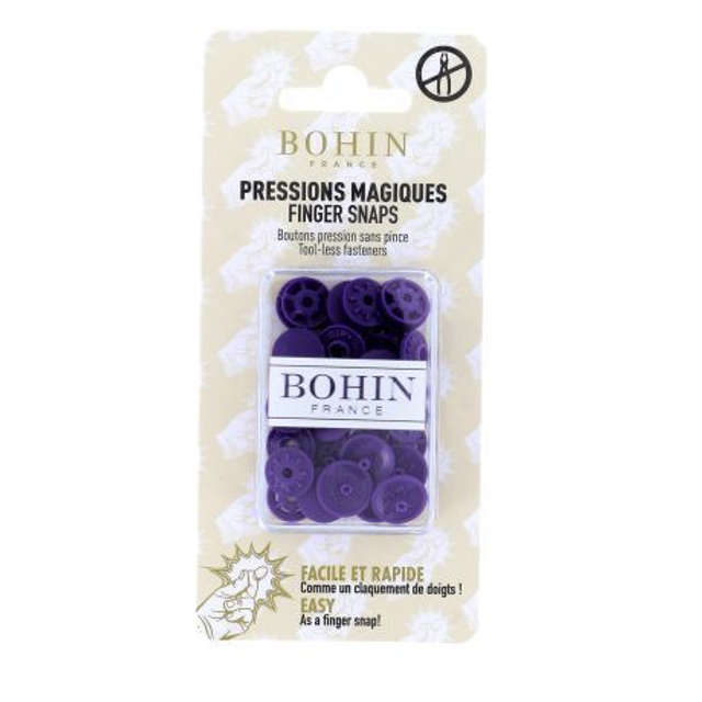 Pressions magiques BOHIN Violet 13mm