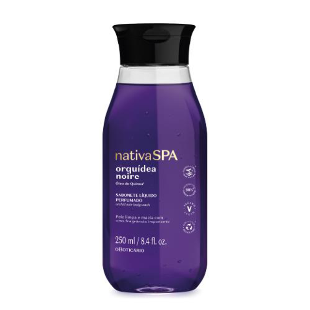 Sabonete Líquido Perfumado Nativa Spa Orquídea Noire, 250ml
