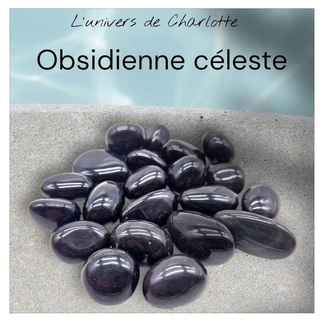 Pierre roulée &quot;Obsidienne oeil céleste&quot;