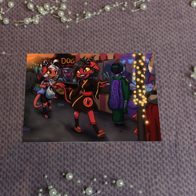 Print Moxxie and Millie Festival Day (Postcard & A5)