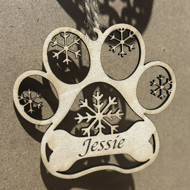 Boule de Noël personnalisable chien 