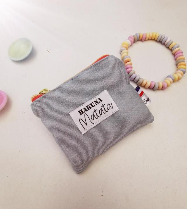 Porte-monnaie ELIOT jeans bleu 