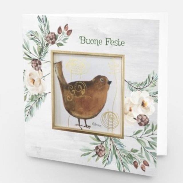 Cartolina doppia di Natale Prezioso XVI