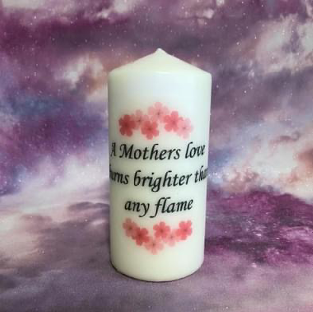 Decorated Pillar Candle 