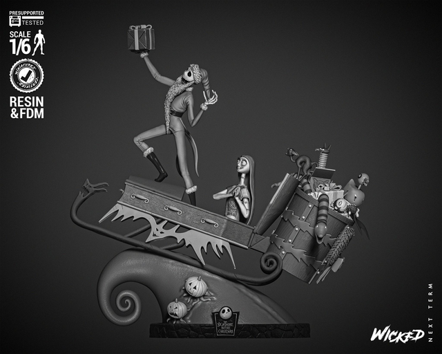 DIORAMA JACK &amp; SALLY, L&#039;étrange Noël de Mr Jack série movie