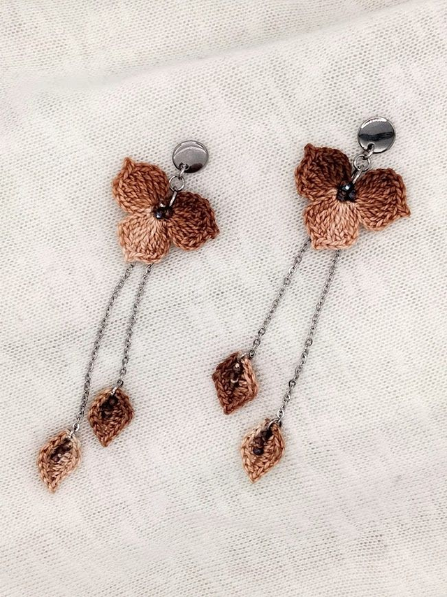 Athéna - pendantes - du beige au brun