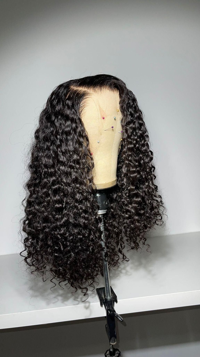 Perruque Bouclés - HD Frontale/Fermeture