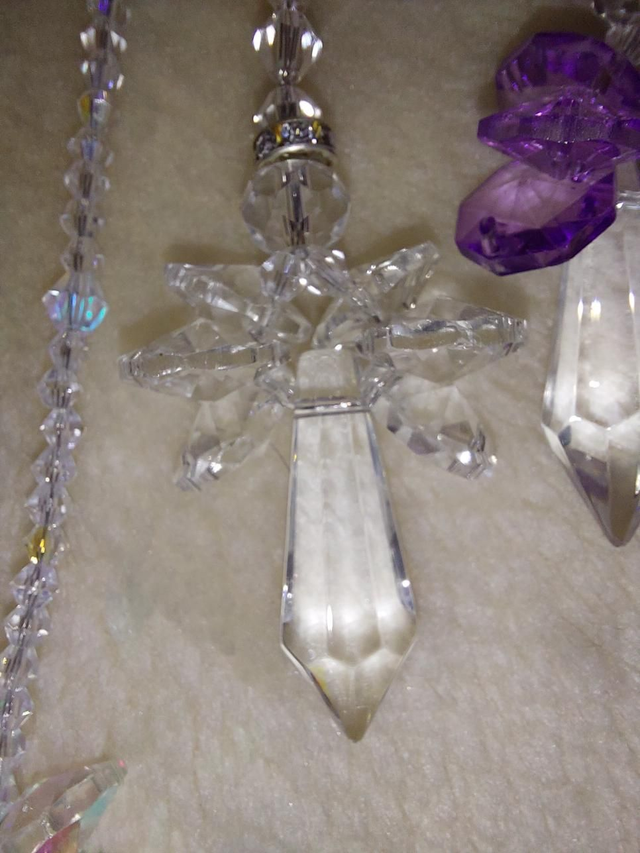 Clear Angel suncatcher 