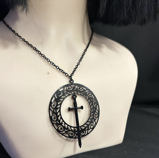 Tarot sword necklace 