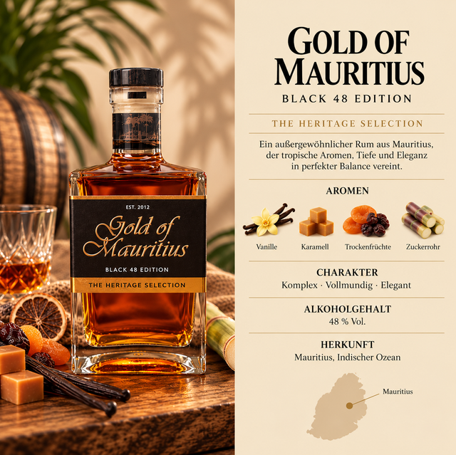 Black Edition Rum, Gold of Mauritius