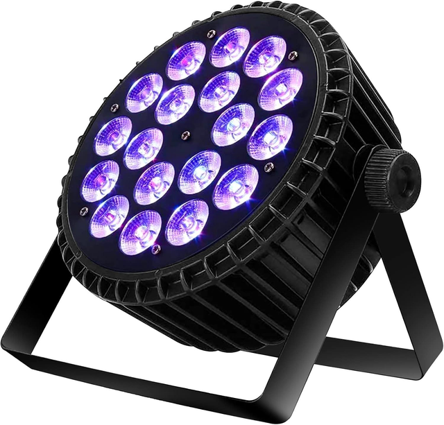 LED-PAR-Bühnenlicht (RGBWA+UV) 324 Watt DMX