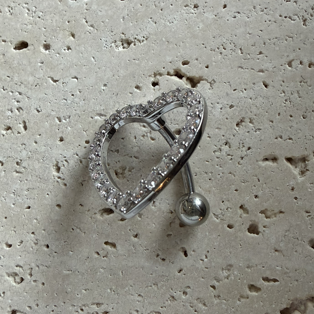 Navelpiercing zilver