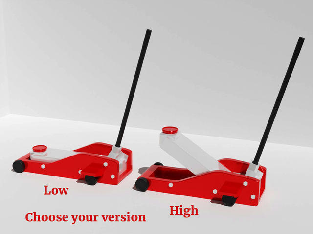 Miniature Hydraulic Car Jack, diorama, 1:18 / 1:24