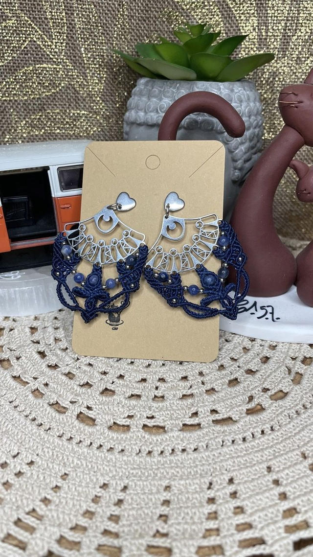 Boucles d'oreilles Sodalite