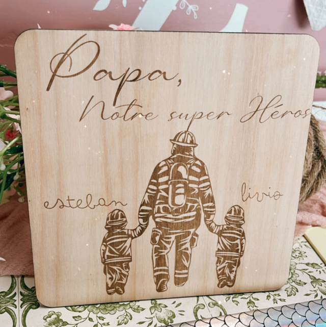 Pancarte papa héros