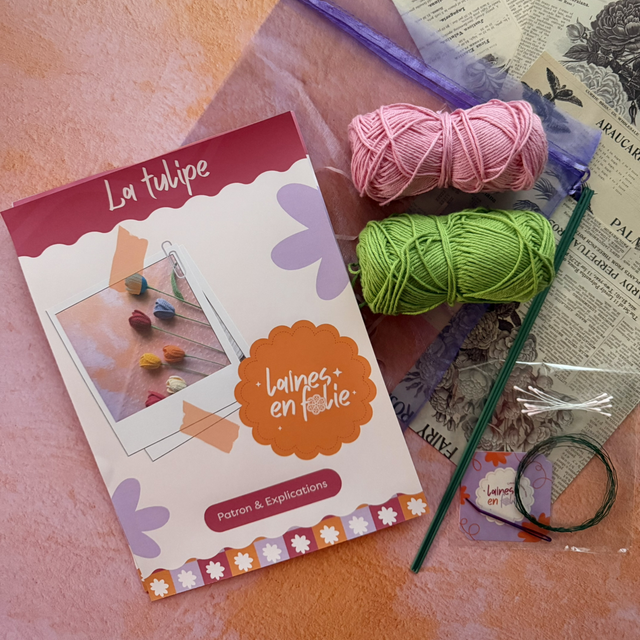 Kit bouquet – trois tulipes (personnalisable)