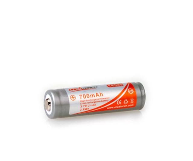 Orcatorch accu 14500- 700mAh