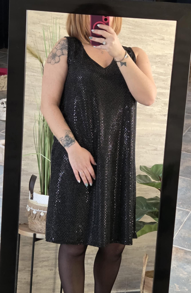 Ref R007 robe pailleté