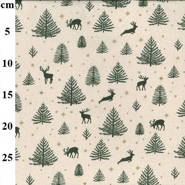 John Loudon Starry Reindeer. Scandi Christmas Cotton