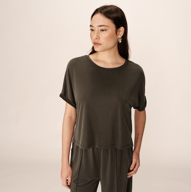 Soft Modal T-Shirt Kaki