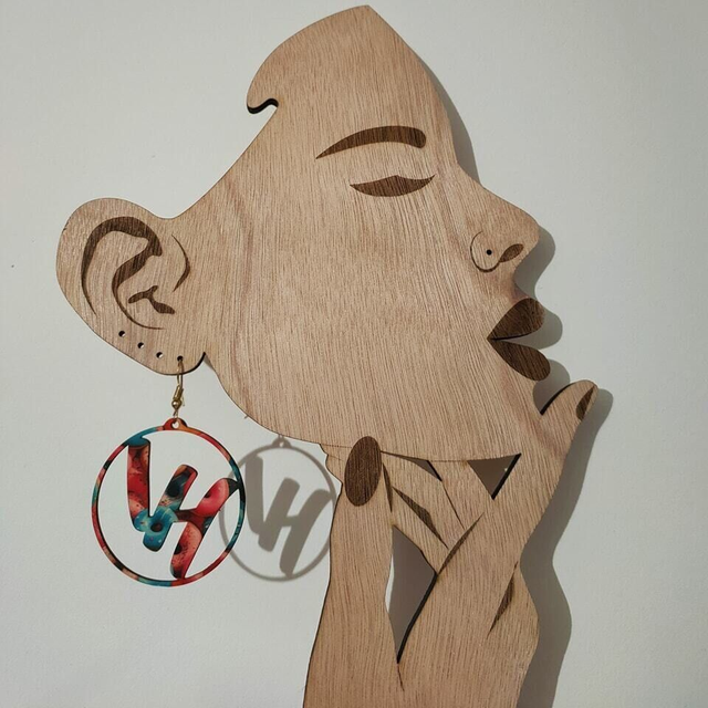 Boucles d'oreilles en bois