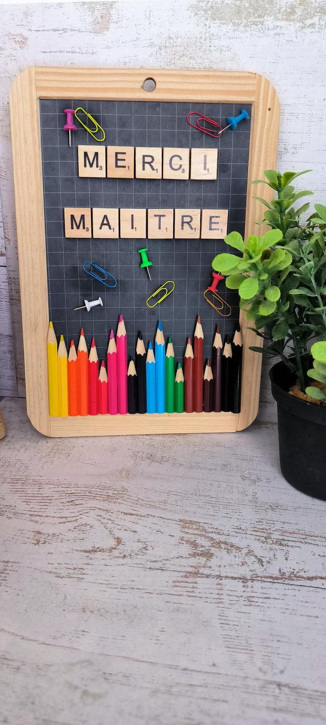 Ardoise Maître et Maîtresse 