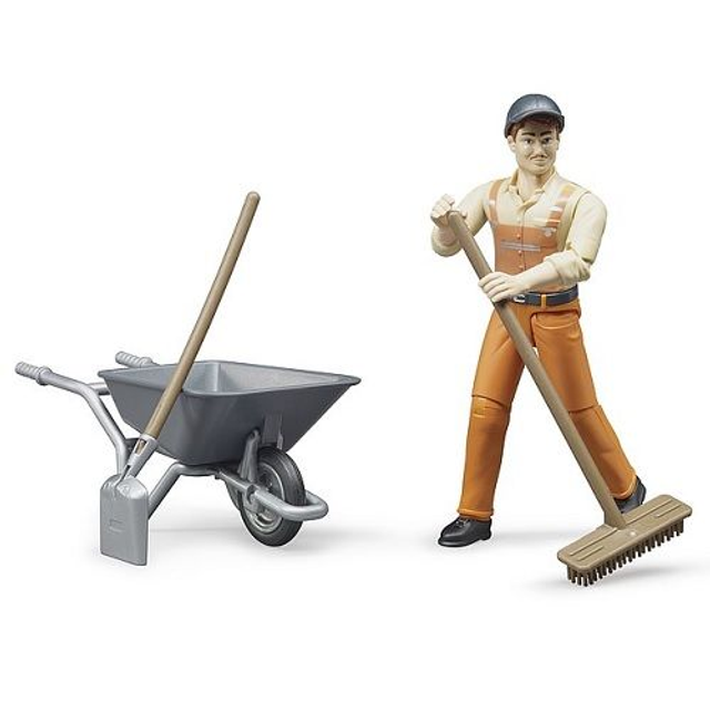 62610 Ouvrier avec brouette 