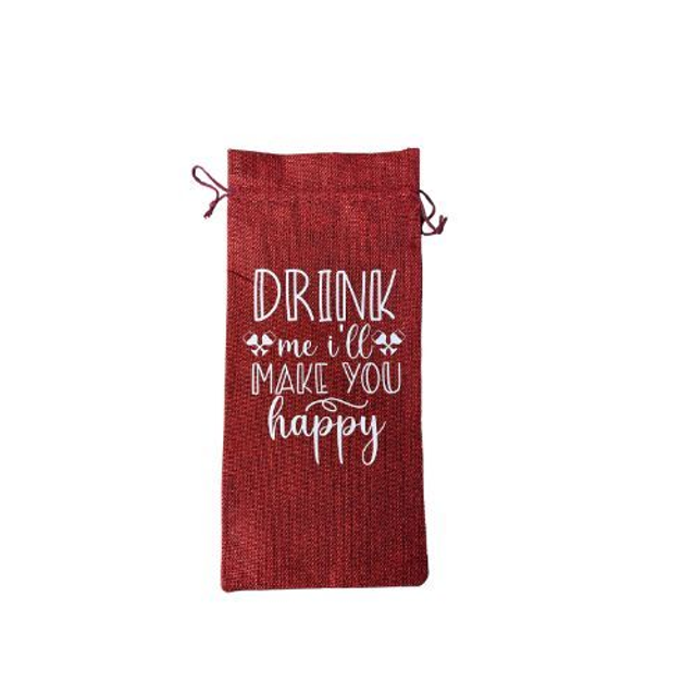 Eco-Friendly Jute Wine Gift Bag – Burlap Bottle Carrier